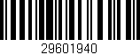 Código de barras (EAN, GTIN, SKU, ISBN): '29601940'