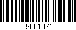 Código de barras (EAN, GTIN, SKU, ISBN): '29601971'
