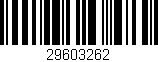 Código de barras (EAN, GTIN, SKU, ISBN): '29603262'