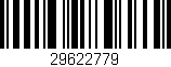 Código de barras (EAN, GTIN, SKU, ISBN): '29622779'