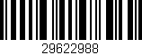 Código de barras (EAN, GTIN, SKU, ISBN): '29622988'
