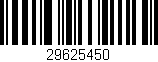 Código de barras (EAN, GTIN, SKU, ISBN): '29625450'