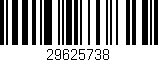 Código de barras (EAN, GTIN, SKU, ISBN): '29625738'