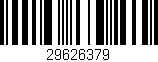 Código de barras (EAN, GTIN, SKU, ISBN): '29626379'