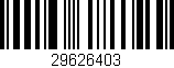 Código de barras (EAN, GTIN, SKU, ISBN): '29626403'