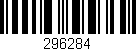 Código de barras (EAN, GTIN, SKU, ISBN): '296284'