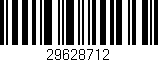 Código de barras (EAN, GTIN, SKU, ISBN): '29628712'