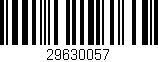 Código de barras (EAN, GTIN, SKU, ISBN): '29630057'