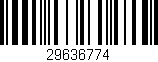 Código de barras (EAN, GTIN, SKU, ISBN): '29636774'