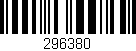 Código de barras (EAN, GTIN, SKU, ISBN): '296380'