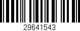 Código de barras (EAN, GTIN, SKU, ISBN): '29641543'