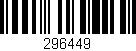 Código de barras (EAN, GTIN, SKU, ISBN): '296449'