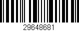 Código de barras (EAN, GTIN, SKU, ISBN): '29648681'