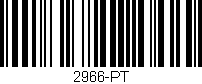 Código de barras (EAN, GTIN, SKU, ISBN): '2966-PT'