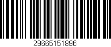 Código de barras (EAN, GTIN, SKU, ISBN): '29665151896'
