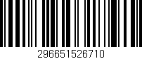 Código de barras (EAN, GTIN, SKU, ISBN): '296651526710'