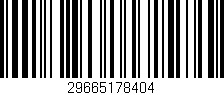 Código de barras (EAN, GTIN, SKU, ISBN): '29665178404'