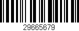 Código de barras (EAN, GTIN, SKU, ISBN): '29665679'