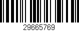 Código de barras (EAN, GTIN, SKU, ISBN): '29665769'