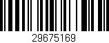 Código de barras (EAN, GTIN, SKU, ISBN): '29675169'