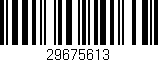 Código de barras (EAN, GTIN, SKU, ISBN): '29675613'