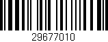 Código de barras (EAN, GTIN, SKU, ISBN): '29677010'
