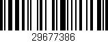 Código de barras (EAN, GTIN, SKU, ISBN): '29677386'