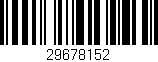 Código de barras (EAN, GTIN, SKU, ISBN): '29678152'