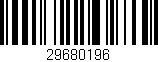Código de barras (EAN, GTIN, SKU, ISBN): '29680196'