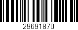 Código de barras (EAN, GTIN, SKU, ISBN): '29691870'