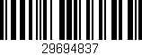 Código de barras (EAN, GTIN, SKU, ISBN): '29694837'