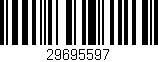 Código de barras (EAN, GTIN, SKU, ISBN): '29695597'