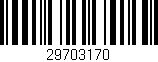 Código de barras (EAN, GTIN, SKU, ISBN): '29703170'