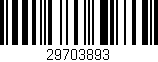 Código de barras (EAN, GTIN, SKU, ISBN): '29703893'