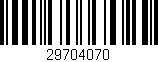 Código de barras (EAN, GTIN, SKU, ISBN): '29704070'