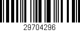 Código de barras (EAN, GTIN, SKU, ISBN): '29704296'