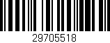 Código de barras (EAN, GTIN, SKU, ISBN): '29705518'