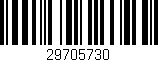 Código de barras (EAN, GTIN, SKU, ISBN): '29705730'