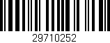 Código de barras (EAN, GTIN, SKU, ISBN): '29710252'