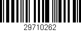 Código de barras (EAN, GTIN, SKU, ISBN): '29710262'