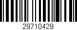 Código de barras (EAN, GTIN, SKU, ISBN): '29710429'