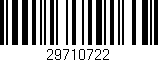 Código de barras (EAN, GTIN, SKU, ISBN): '29710722'