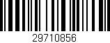 Código de barras (EAN, GTIN, SKU, ISBN): '29710856'