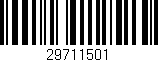 Código de barras (EAN, GTIN, SKU, ISBN): '29711501'