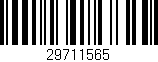 Código de barras (EAN, GTIN, SKU, ISBN): '29711565'