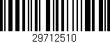 Código de barras (EAN, GTIN, SKU, ISBN): '29712510'