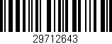 Código de barras (EAN, GTIN, SKU, ISBN): '29712643'