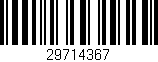 Código de barras (EAN, GTIN, SKU, ISBN): '29714367'