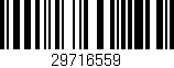 Código de barras (EAN, GTIN, SKU, ISBN): '29716559'