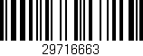 Código de barras (EAN, GTIN, SKU, ISBN): '29716663'